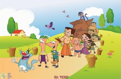 File ảnh File tranh trẻ em TE387 (gốc) in PP, decal