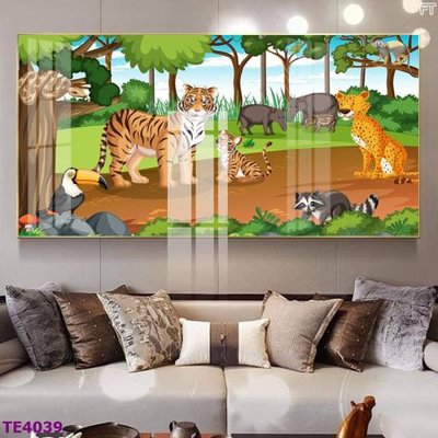 File in mica File tranh trẻ em rừng động vật TE4039 (ảnh gốc) đẹp