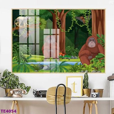 Download file File tranh trẻ em rừng động vật TE4054 (chuẩn in) chất lượng cao