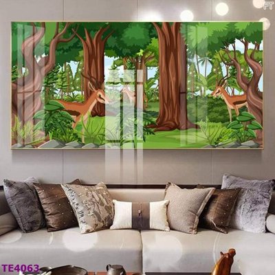 File in trần File tranh trẻ em rừng động vật TE4063 (bản gốc) trời sao