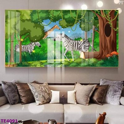 File PSD in ấn File tranh trẻ em rừng động vật TE4091 (chất lượng cao)