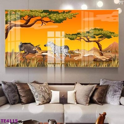 Tải file File tranh trẻ em rừng động vật TE4115 (PSD) cho in tranh 3D