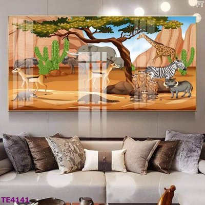 File tranh gốc PSD File tranh trẻ em rừng động vật TE4141 còn nguyên layer