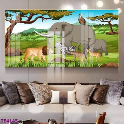 File PSD File tranh trẻ em rừng động vật TE4145 (bản gốc) chất lượng nhất