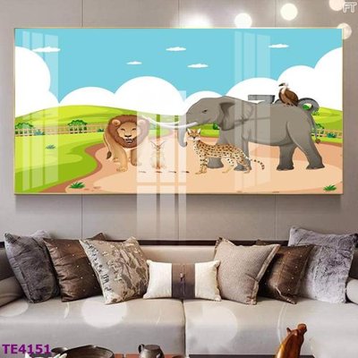 File ảnh File tranh trẻ em rừng động vật TE4151 (gốc) in backdrop sự kiện