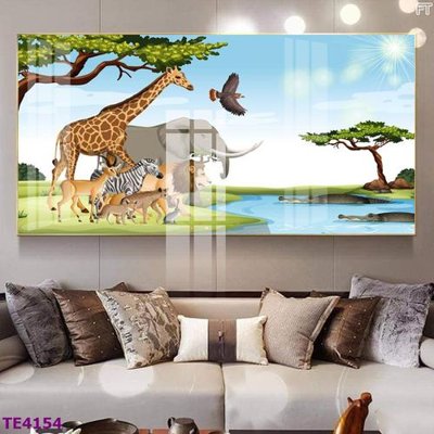 File tranh File tranh trẻ em rừng động vật TE4154 (file gốc) chuẩn màu in