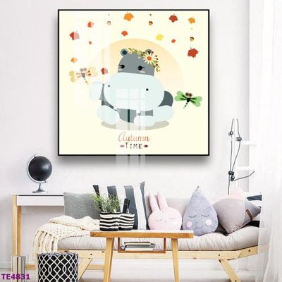 Download file gốc File tranh trẻ em TE4831 (in lụa) hoa lá