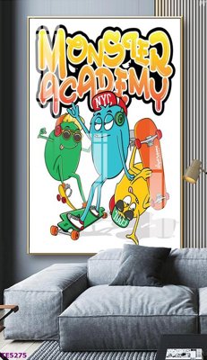 File tranh File tranh trẻ em TE5275 (bản gốc) treo quán cafe