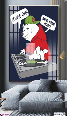 File ảnh File tranh trẻ em TE5296 (gốc) in decal dán tường