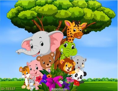 Ảnh mô tả file gốc in mica File tranh trẻ em TE537