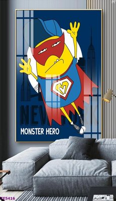 File gốc File tranh trẻ em TE5416 (in tráng gương) ốp tường