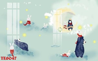 Ảnh gốc File tranh trẻ em 3d TE6047 (độ nét cao) in mica