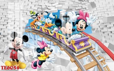 File in lụa File tranh trẻ em 3d TE6054 (tân cổ điển) File tranh trẻ em 3d TE6054