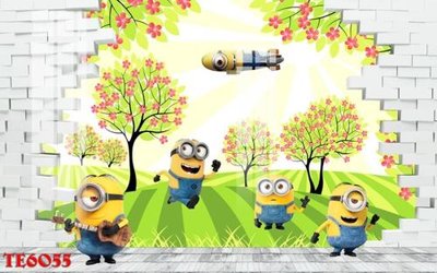 File in ấn File tranh trẻ em 3d TE6055 (bản gốc) cao cấp