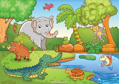 Ảnh gốc file in lụa File tranh trẻ em TE613 chi tiết