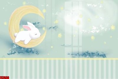 Hình ảnh file gốc in trần nhà File tranh tường nền trẻ em 3d TE7026