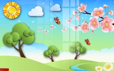 File gốc File tranh tường nền trẻ em 3d TE7053 (in mica) trang trí