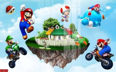 File gốc File tranh tường nền trẻ em 3d TE7127 (phong cách) tối giản