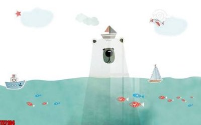 File tranh File tranh tường nền trẻ em 3d TE7184 (bản gốc) treo phòng ăn