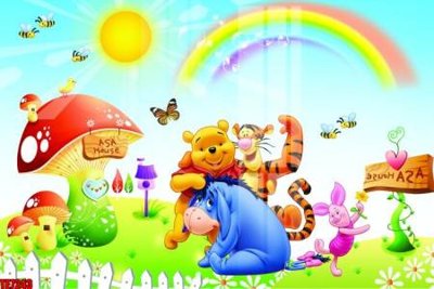 Tải file File tranh tường nền trẻ em 3d TE7243 (gốc) làm file thiết kế