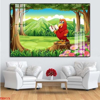 File gốc File tranh trẻ em TE813 (in lụa) tranh thuận buồm