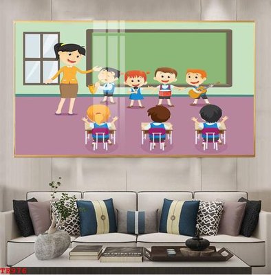 Ảnh gốc File tranh trẻ em TE976 (nét căng) in mica