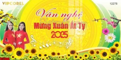 File gốc file in banner tết 2025 phông tết tất niên khai xuân chúc mừng năm mới 2025 TET1006 (phong cách) cổ điển