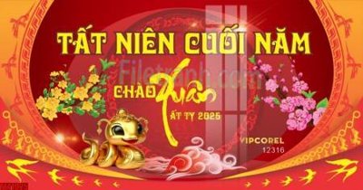 Tải file tranh gốc file in banner tết 2025 phông tết tất niên khai xuân chúc mừng năm mới 2025 TET1025 chất lượng cao