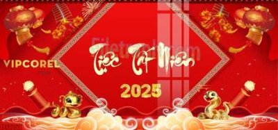 File gốc file in banner tết 2025 phông tết tất niên khai xuân chúc mừng năm mới 2025 TET1054 (dành cho quảng cáo)