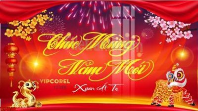 File gốc file in banner tết 2025 phông tết tất niên khai xuân chúc mừng năm mới 2025 TET1098 (in mica) cắt laser