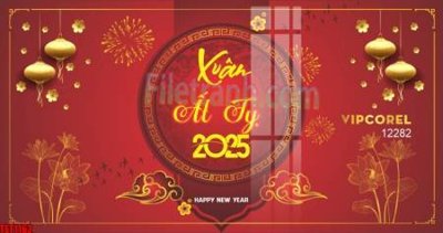 Download file gốc file in banner tết 2025 phông tết tất niên khai xuân chúc mừng năm mới 2025 TET1162 (in lụa) cao cấp