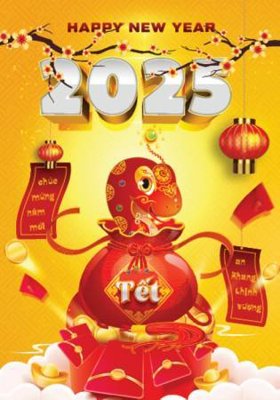 Tải file File in thông báo nghỉ tết 2025TET1200 (gốc) chủ đề hoa sen