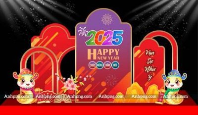 Hình ảnh file gốc in trần nhà File backdrop decor check in xuân ất tỵ 2025 TET1701