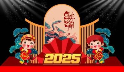 Mua file ảnh gốc File backdrop decor check in xuân ất tỵ 2025 TET1705 (chất lượng cao)