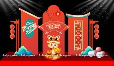 Download file File backdrop decor check in xuân ất tỵ 2025 TET1716 (gốc) in mica đèn LED