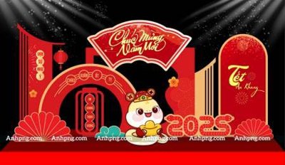File tranh gốc File backdrop decor check in xuân ất tỵ 2025 TET1718 (bản quyền) file PSD