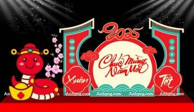 Download file gốc File backdrop decor check in xuân ất tỵ 2025 TET1721 (in lụa) cao cấp