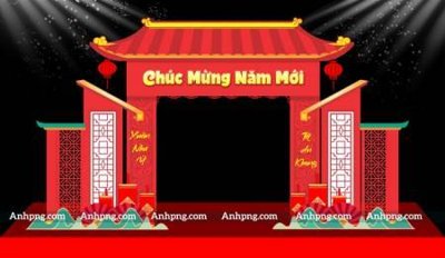 Tải file gốc File backdrop decor check in xuân ất tỵ 2025 TET1735 dùng cho in ấn