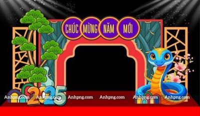 Download file File backdrop decor check in xuân ất tỵ 2025 TET1736 (gốc) in mica cao cấp