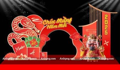 File gốc File backdrop decor check in xuân ất tỵ 2025 TET1740 (in lụa) hoa văn cổ điển