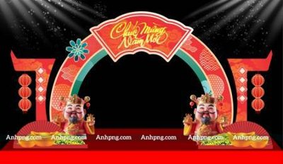 File gốc File backdrop decor check in xuân ất tỵ 2025 TET1744 (cho in 3D) độc đáo