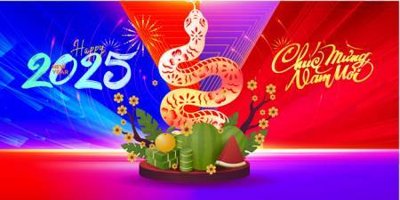 Download file gốc File phông nền tiệc tất niên tết 2025 Background backdrop chào xuân ất tỵ TET1751 (in lụa) tranh 3D