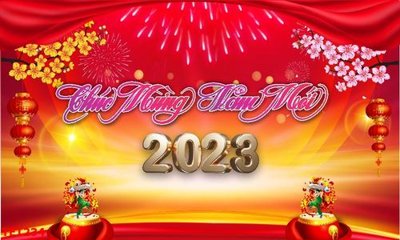 File tranh file in baner tết 2023 phông tết tất niên khai xuân TET234 (ảnh gốc) không bị mờ