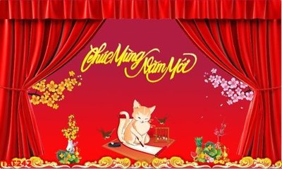 File tranh file in baner tết 2023 phông tết tất niên khai xuân TET242 (gốc) chủ đề trừu tượng