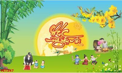 File in trần file in baner tết 2023 phông tết tất niên khai xuân TET247 (file gốc) chủ đề vũ trụ