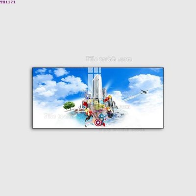 Hình ảnh file gốc in trần nhà File gốc in tranh tổng hợp TH1171