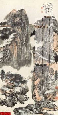 Download file File tranh thủy mặc trung quốc TM1003 (gốc) in mica bàn thờ