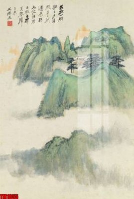 File gốc File tranh thủy mặc trung quốc TM1055 (cho in ấn) độc quyền