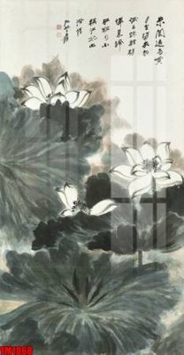 File ảnh File tranh thủy mặc trung quốc TM1068 (gốc) in quảng cáo ngoài trời