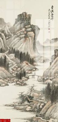 File tranh File tranh thủy mặc trung quốc TM1102 (gốc) chủ đề tĩnh vật